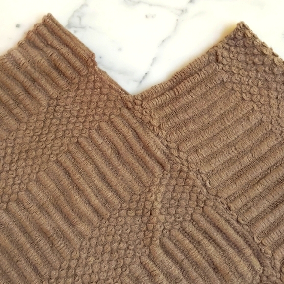 NWT. Sweater Shawl Poncho Pullover with multi patterns. - Picture 3 of 4